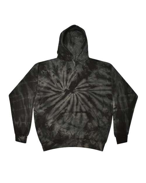 Colortone Youth Tie-Dyed Hooded Sweatshirt 8777Y Spider Black