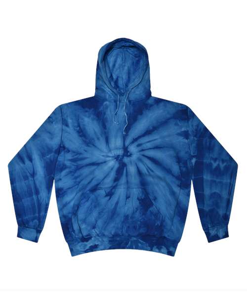 Colortone Youth Tie-Dyed Hooded Sweatshirt 8777Y Spider Royal