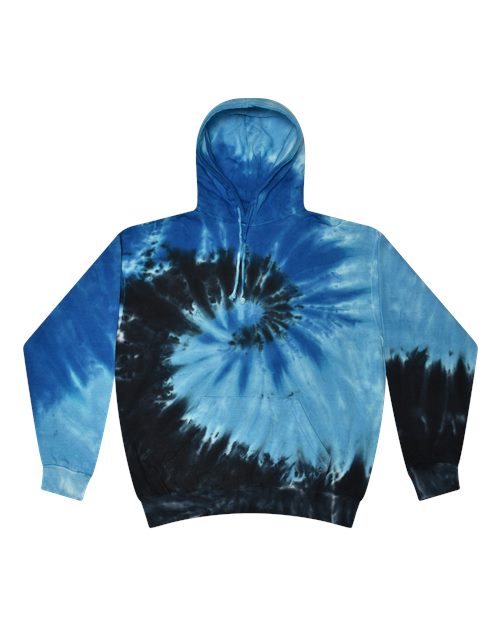 Colortone Youth Tie-Dyed Hooded Sweatshirt 8777Y Blue Ocean
