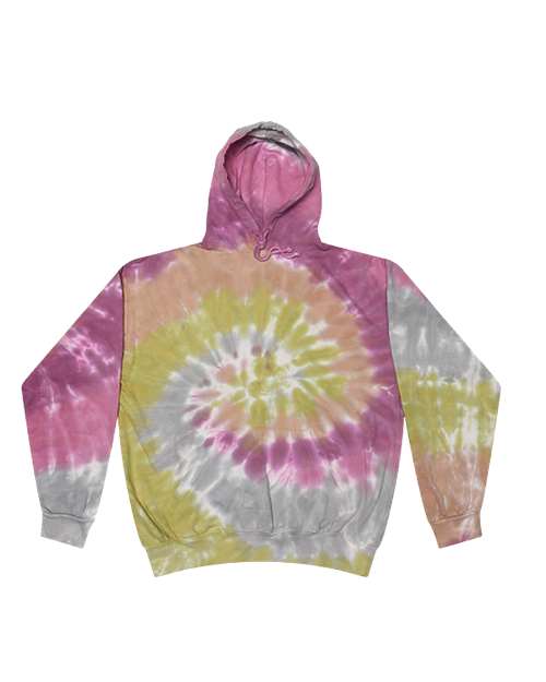 Colortone Youth Tie-Dyed Hooded Sweatshirt 8777Y Desert Rose