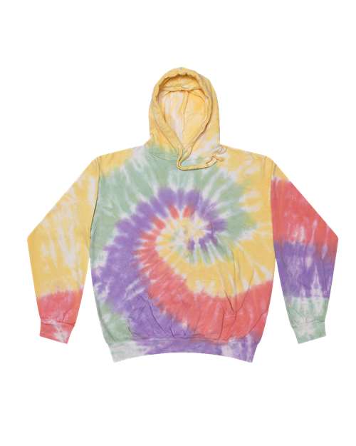 Colortone Youth Tie-Dyed Hooded Sweatshirt 8777Y Zen Rainbow