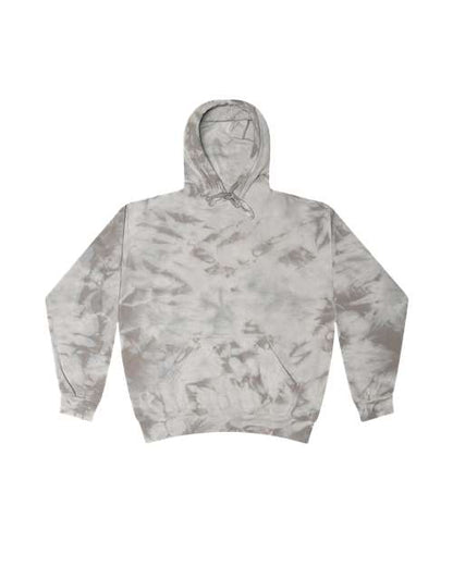 Custom EmbroideredColortone Unisex Crystal Wash Hooded Sweatshirt 12357 Crystal Silver