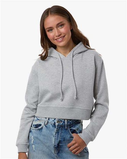 Boxercraft Women's Cropped Fleece Hooded Sweatshirt 12367