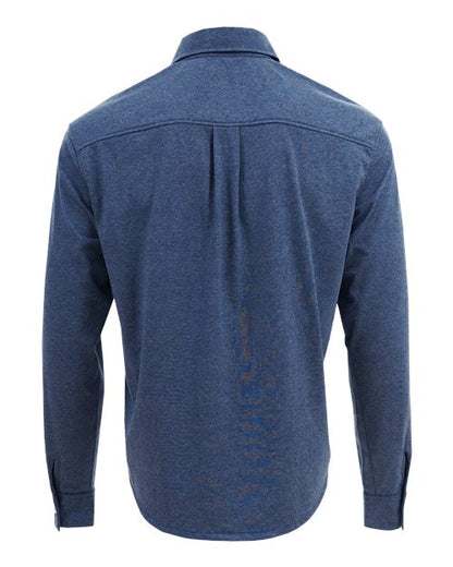 Custom EmbroideredRecover Unisex Eco Button Down Shirt 12382 Cobalt
