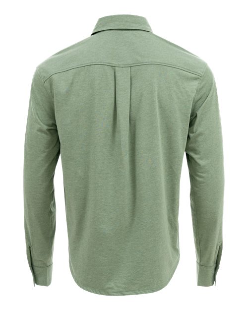 Custom EmbroideredRecover Unisex Eco Button Down Shirt 12382 Fern