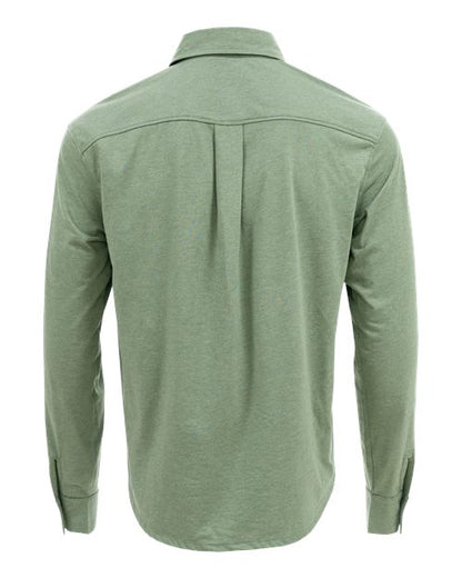 Custom EmbroideredRecover Unisex Eco Button Down Shirt 12382 Fern