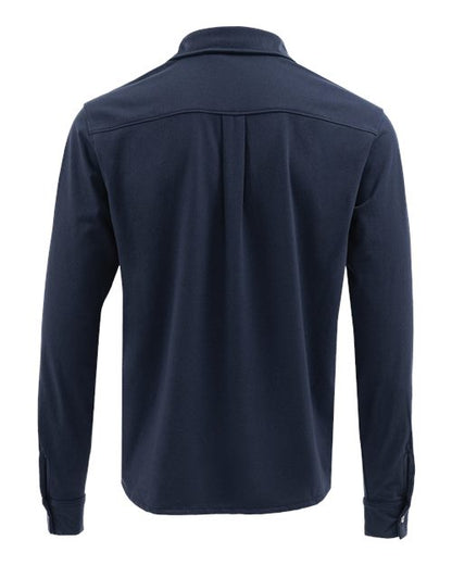 Custom EmbroideredRecover Unisex Eco Button Down Shirt 12382 Navy