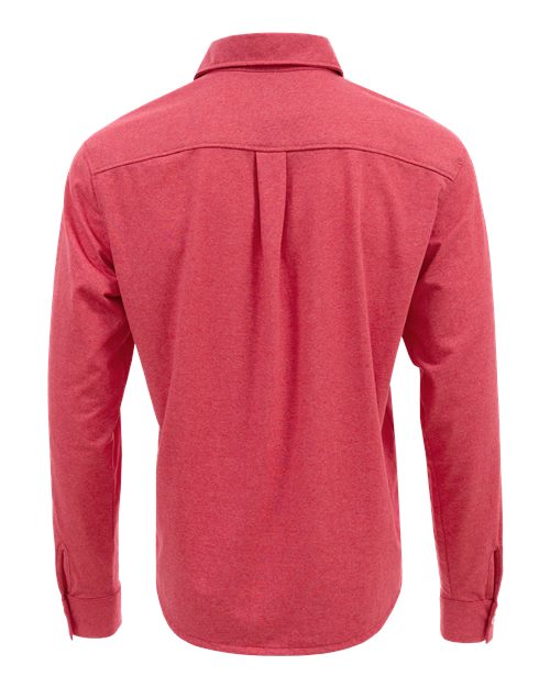 Custom EmbroideredRecover Unisex Eco Button Down Shirt 12382 Ruby