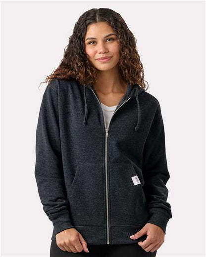 Custom EmbroideredRecover Unisex Full-Zip Hooded Sweatshirt 12387 Charcoal