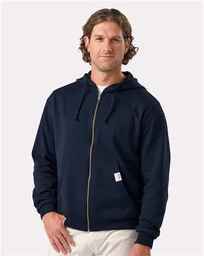 Custom EmbroideredRecover Unisex Full-Zip Hooded Sweatshirt 12387 Navy