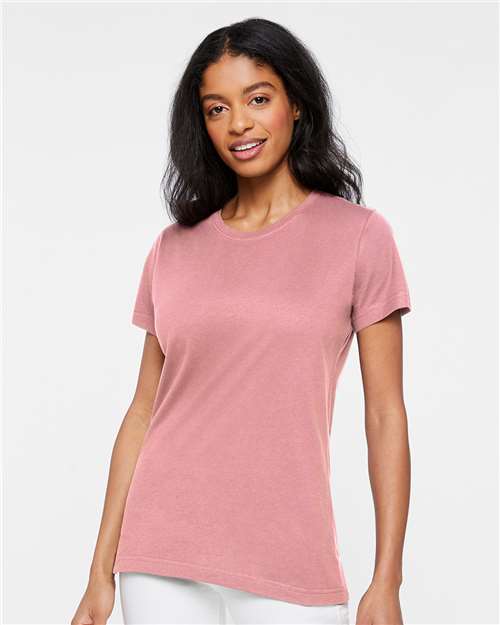 LAT Women's Fine Jersey Tee 3516 Vintage Mauvelous