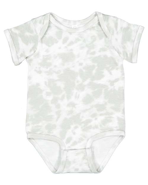 Rabbit Skins Infant Fine Jersey Bodysuit 4424 Haze Tie Dye