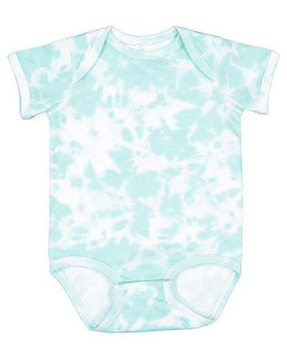 Rabbit Skins Infant Fine Jersey Bodysuit 4424 Island Tie Dye