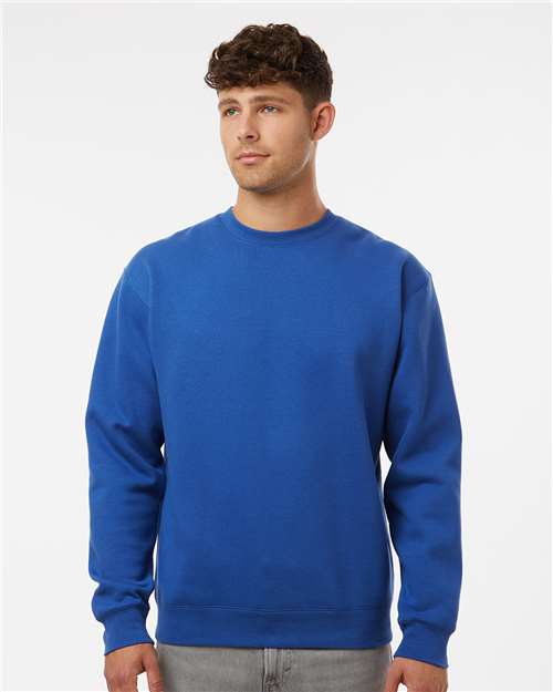 Custom Embroidered  Independent Trading Co. Heavyweight Crewneck Sweatshirt IND3000 Royal