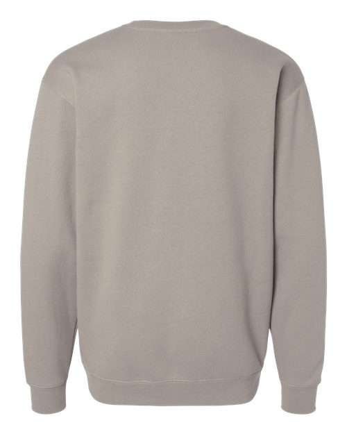 Independent Trading Co. Heavyweight Crewneck Sweatshirt IND3000 Brown Custom Embroidered Business Logo