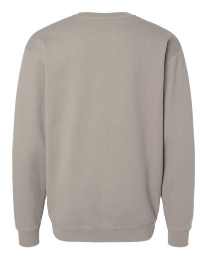Independent Trading Co. Heavyweight Crewneck Sweatshirt IND3000 Brown Custom Embroidered Business Logo