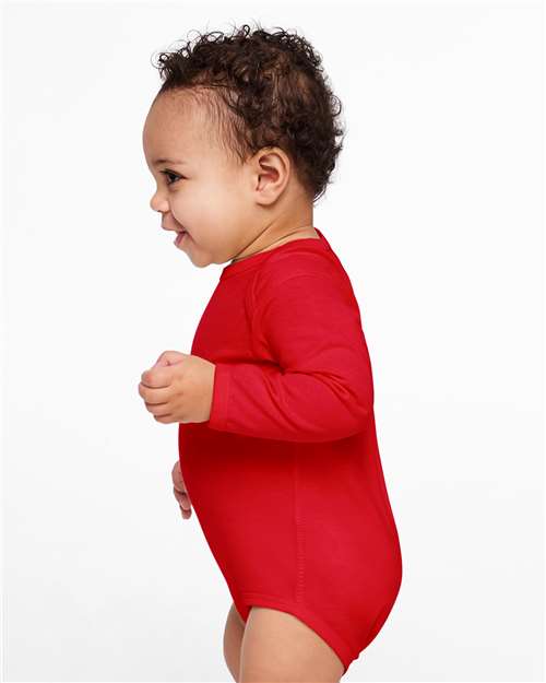 Rabbit Skins Infant Fine Jersey Long Sleeve Bodysuit 4421
