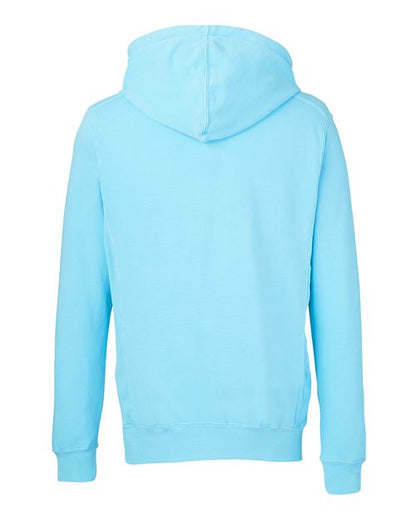 J. America Pigment-Dyed Fleece Hooded Sweatshirt 8730
