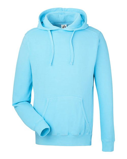 J. America Pigment-Dyed Fleece Hooded Sweatshirt 8730