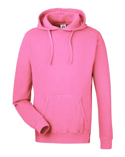 J. America Pigment-Dyed Fleece Hooded Sweatshirt 8730