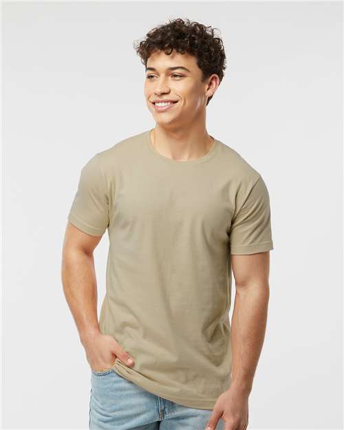Custom Embroidered  Tultex Fine Jersey T-Shirt 202 Sand