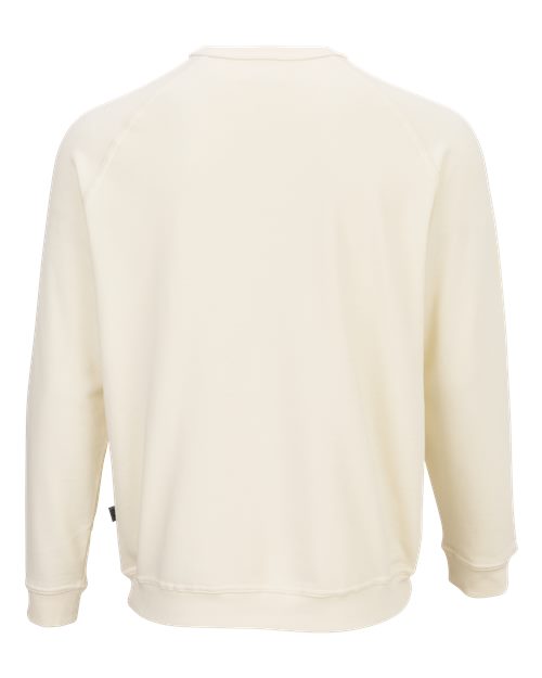 Custom EmbroideredBoxercraft Men's French Terry Crewneck Sweatshirt 12414 Natural