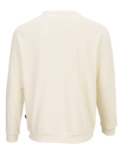 Custom EmbroideredBoxercraft Men's French Terry Crewneck Sweatshirt 12414 Natural