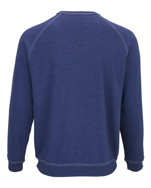Custom EmbroideredBoxercraft Men's French Terry Crewneck Sweatshirt 12414 Navy Heather