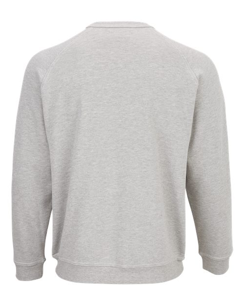 Custom EmbroideredBoxercraft Men's French Terry Crewneck Sweatshirt 12414 Oxford Heather