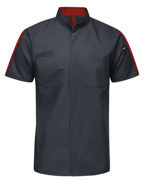 Red Kap Men's Mimix Pro+ Short Sleeve Work Shirt With OilBlok 11856