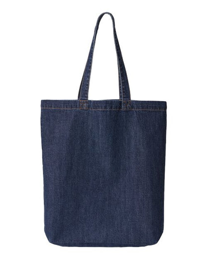 Liberty Bags Cotton Denim Gusseted Tote Bag 7761A