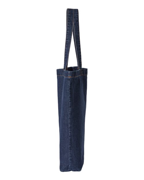 Liberty Bags Cotton Denim Gusseted Tote Bag 7761A