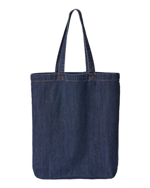 Liberty Bags Cotton Denim Gusseted Tote Bag 7761A