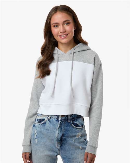 Boxercraft Women's Cropped Fleece Hooded Sweatshirt 12367