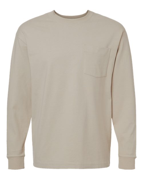 American Apparel Super Heavyweight Long Sleeve Pocket Tee 9410