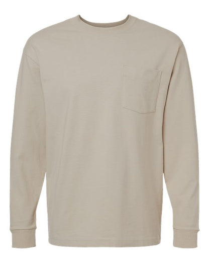 American Apparel Super Heavyweight Long Sleeve Pocket Tee 9410