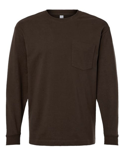 American Apparel Super Heavyweight Long Sleeve Pocket Tee 9410