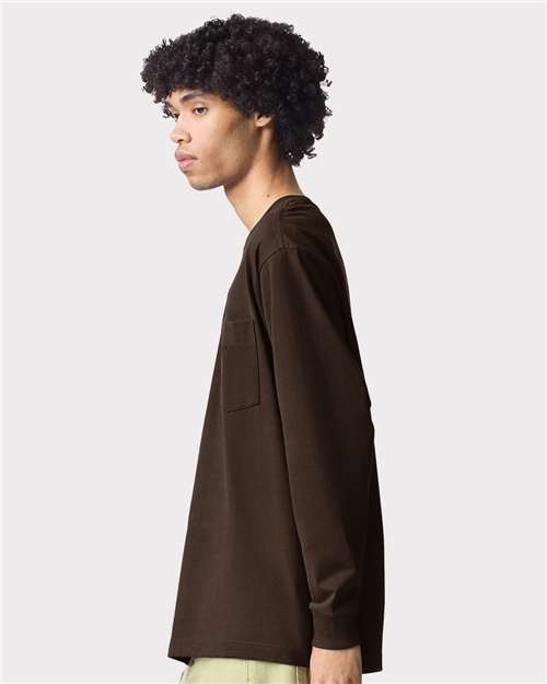 American Apparel Super Heavyweight Long Sleeve Pocket Tee 9410
