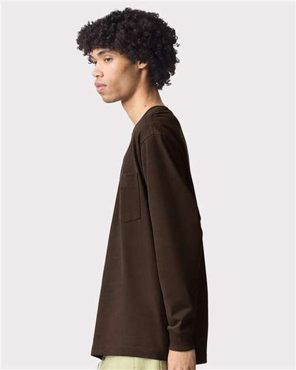 American Apparel Super Heavyweight Long Sleeve Pocket Tee 9410