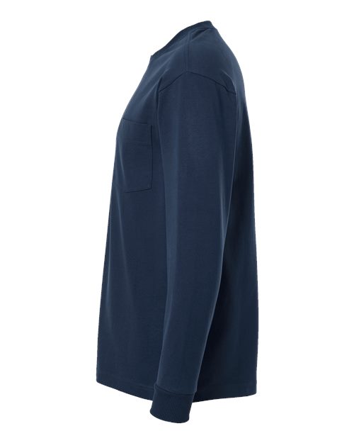American Apparel Super Heavyweight Long Sleeve Pocket Tee 9410