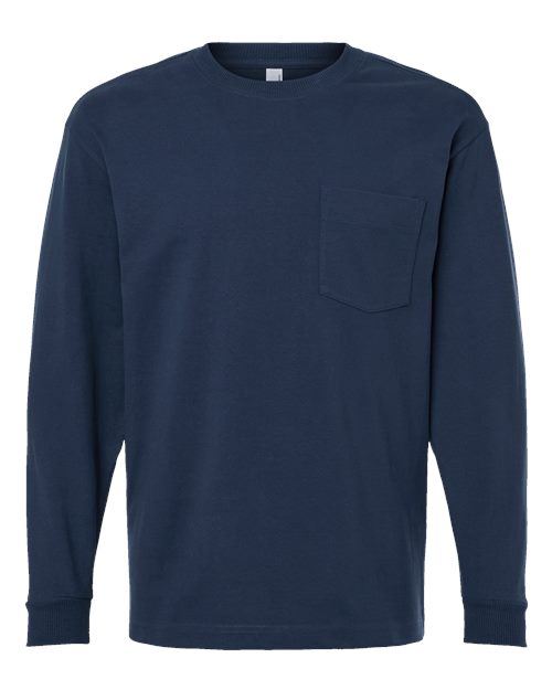 American Apparel Super Heavyweight Long Sleeve Pocket Tee 9410