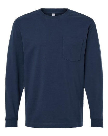 American Apparel Super Heavyweight Long Sleeve Pocket Tee 9410