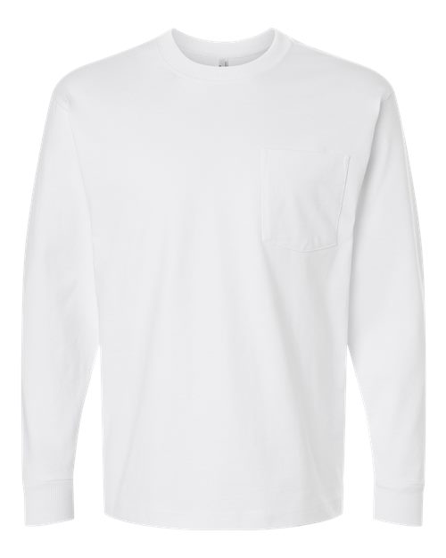 American Apparel Super Heavyweight Long Sleeve Pocket Tee 9410