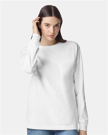 Custom Embroidered  American Apparel Super Heavyweight Long Sleeve Pocket Tee 9410  