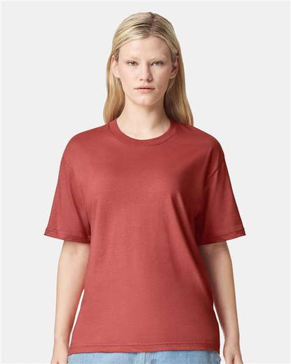 Custom Embroidered  American Apparel Fine Jersey Tee 2001 Canyon