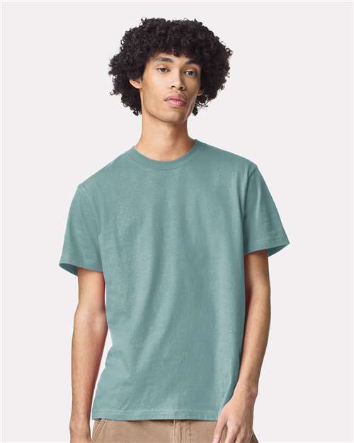 Custom Embroidered  American Apparel Fine Jersey Tee 2001 Arctic