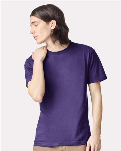 Custom Embroidered  American Apparel Fine Jersey Tee 2001 Grape