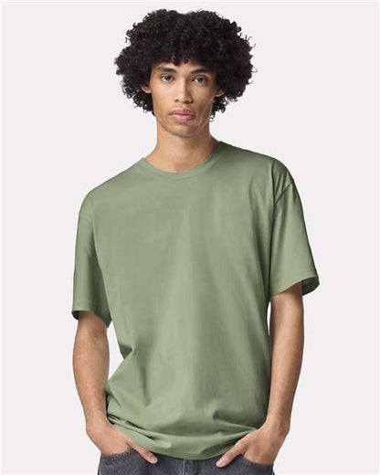 Custom Embroidered  American Apparel Fine Jersey Tee 2001 Sage