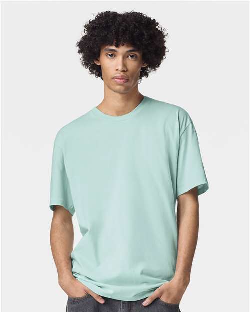 Custom Embroidered  American Apparel Fine Jersey Tee 2001 Sea Spray