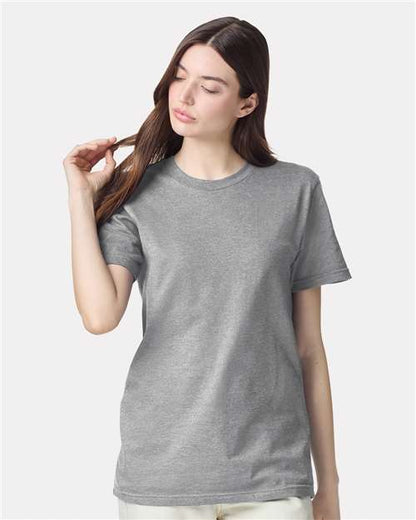 Custom Embroidered  American Apparel CVC Tee 2001CVC Heather Grey